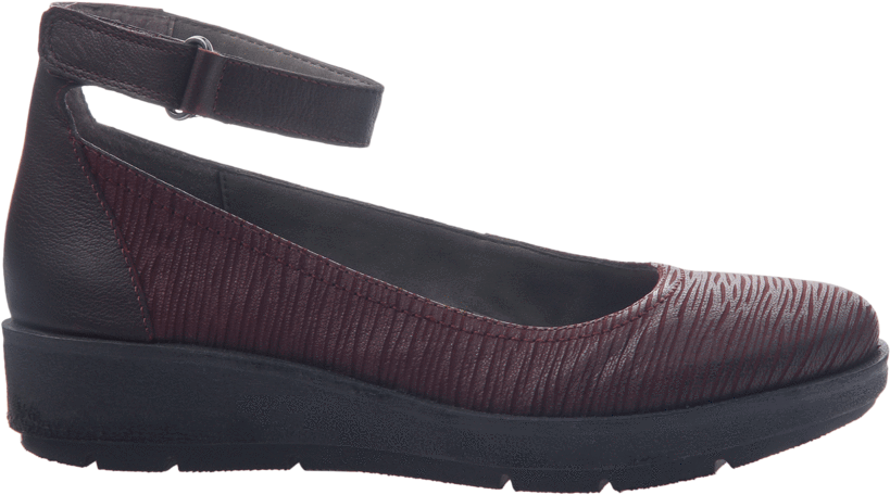 Womens Ballet Flat The Scamper In Burgundy - Ballet Flat Clipart (819x456), Png Download