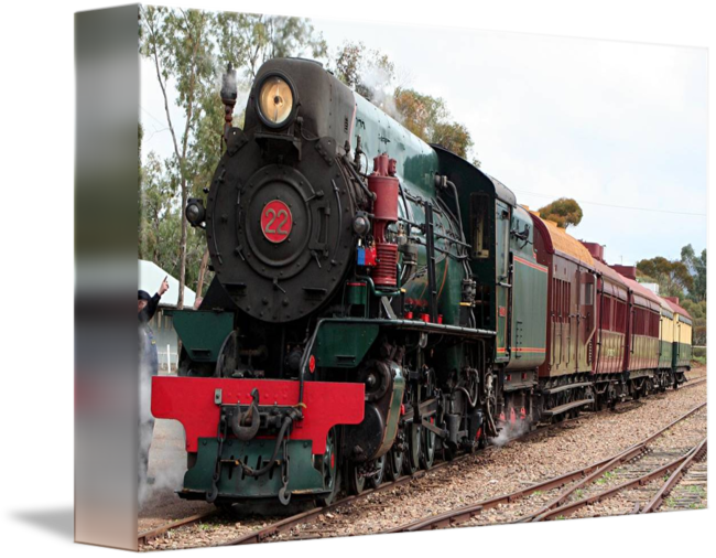 "pichi Richi Railway Steam Train Engine Locomotive" - Steam Train Happy Birthday Clipart (650x506), Png Download