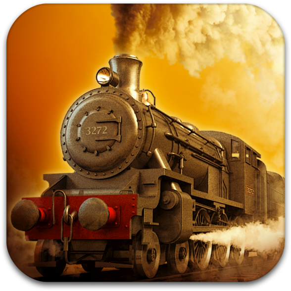 Rails On The Mac App Store - Train Game Ui Design Clipart (630x630), Png Download