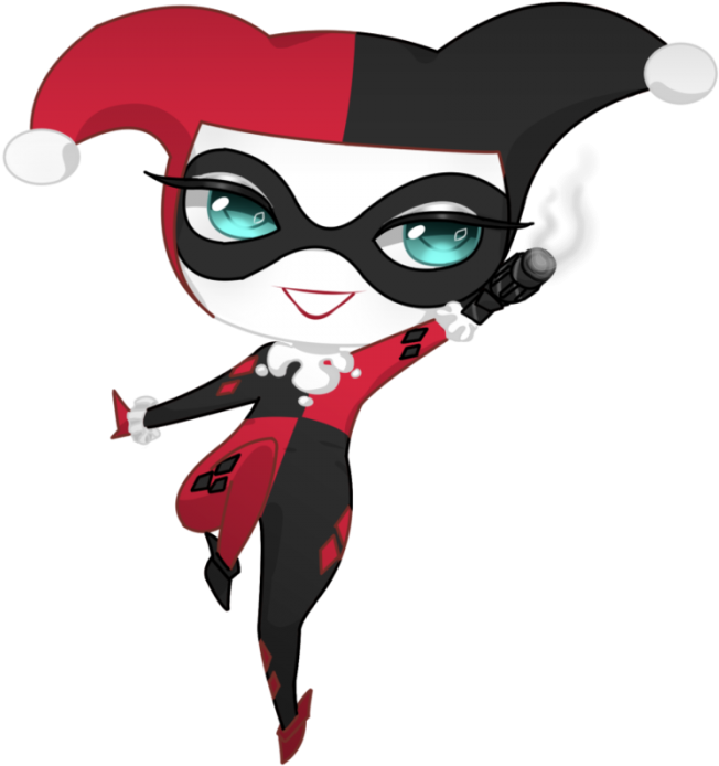 Harley Quinn Chibi Png - Harley Quinn Caricatura Clipart (700x700), Png Download