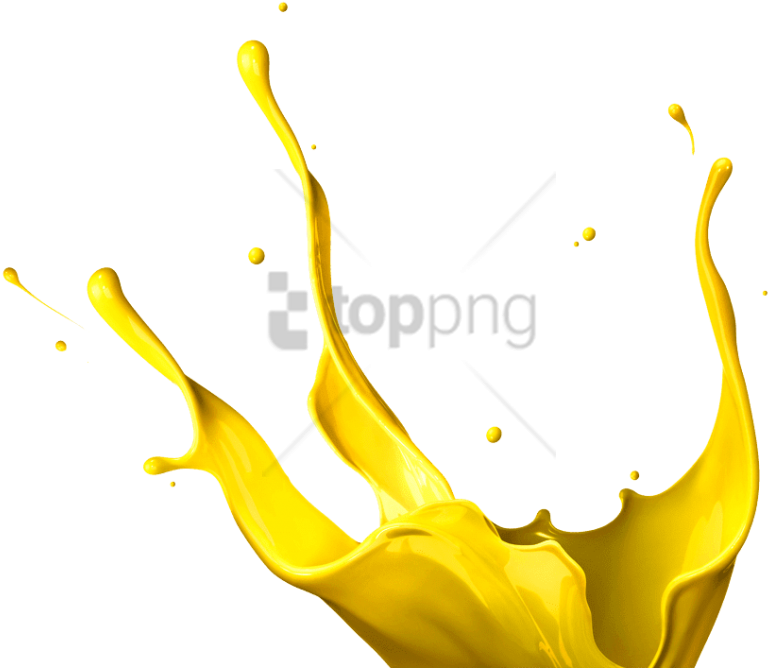 Free Png Yellow Paint Splatter Png Image With Transparent - Yellow Paint Splash Png Clipart (850x689), Png Download