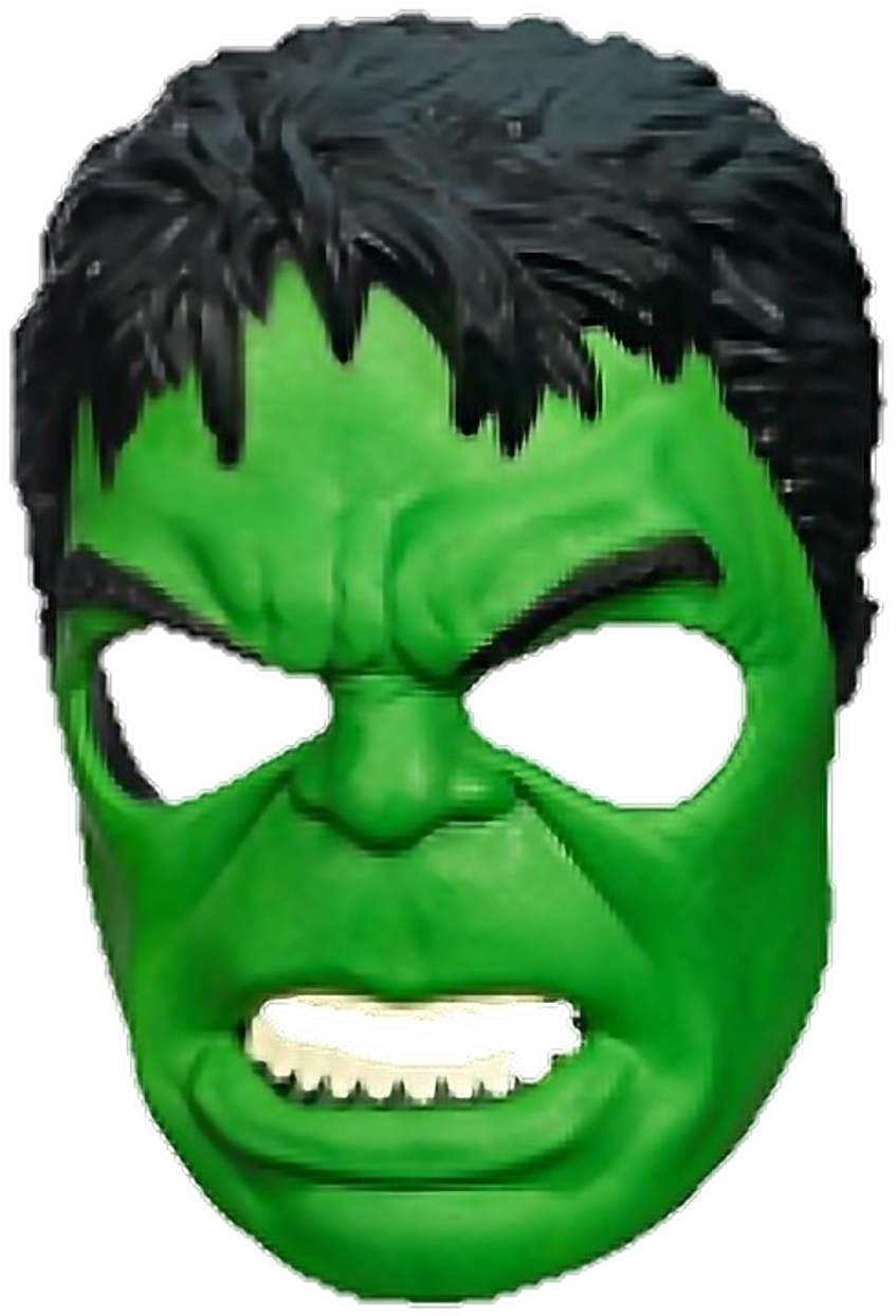 #verde#incredible #hulk - Hulk Smash Mask Clipart (1024x1328), Png Download