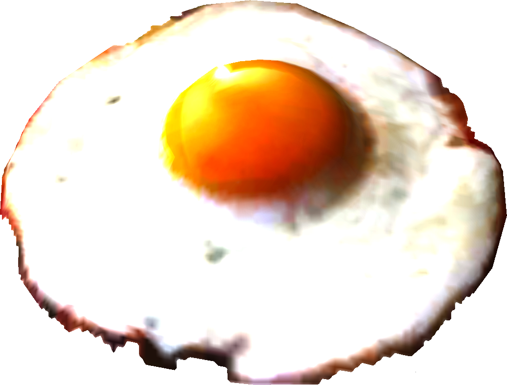 Fried Egg Clipart (1036x787), Png Download