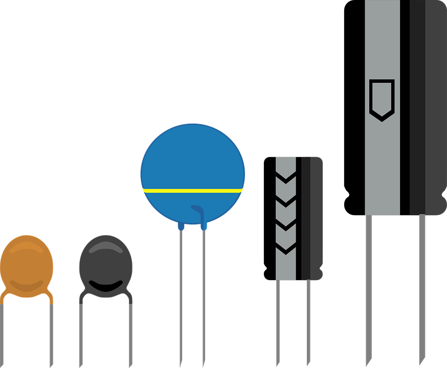 Electronic Png - Capacitor Clipart Transparent Png (874x720), Png Download