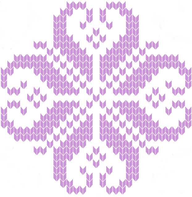 Clip Art Black And White Chart Minder - Fair Isle Snowflake Knitting Charts - Png Download (622x638), Png Download