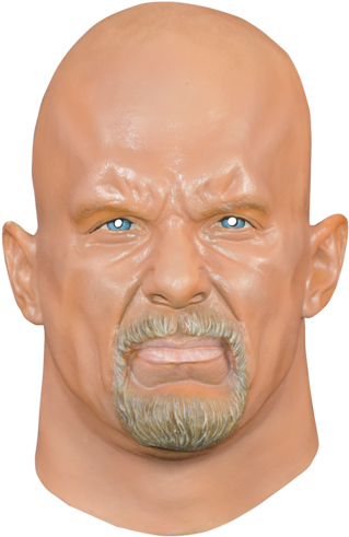 Wwe Stone Cold Steve Austin Halloween Mask By Trick - Bronze Sculpture Clipart (600x563), Png Download