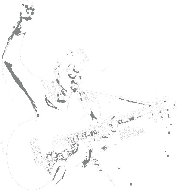 Elvis Presley Black And White Guitarman Youth T Shirt - Blue Suede Shoes Elvis Vinyl Clipart (727x781), Png Download