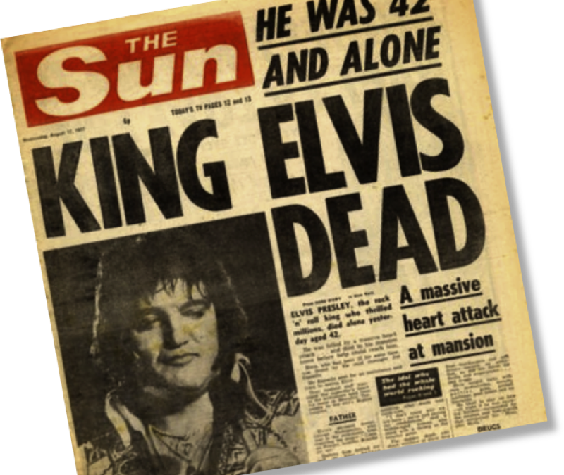 The Night That Elvis Presley Died Clipart (800x675), Png Download