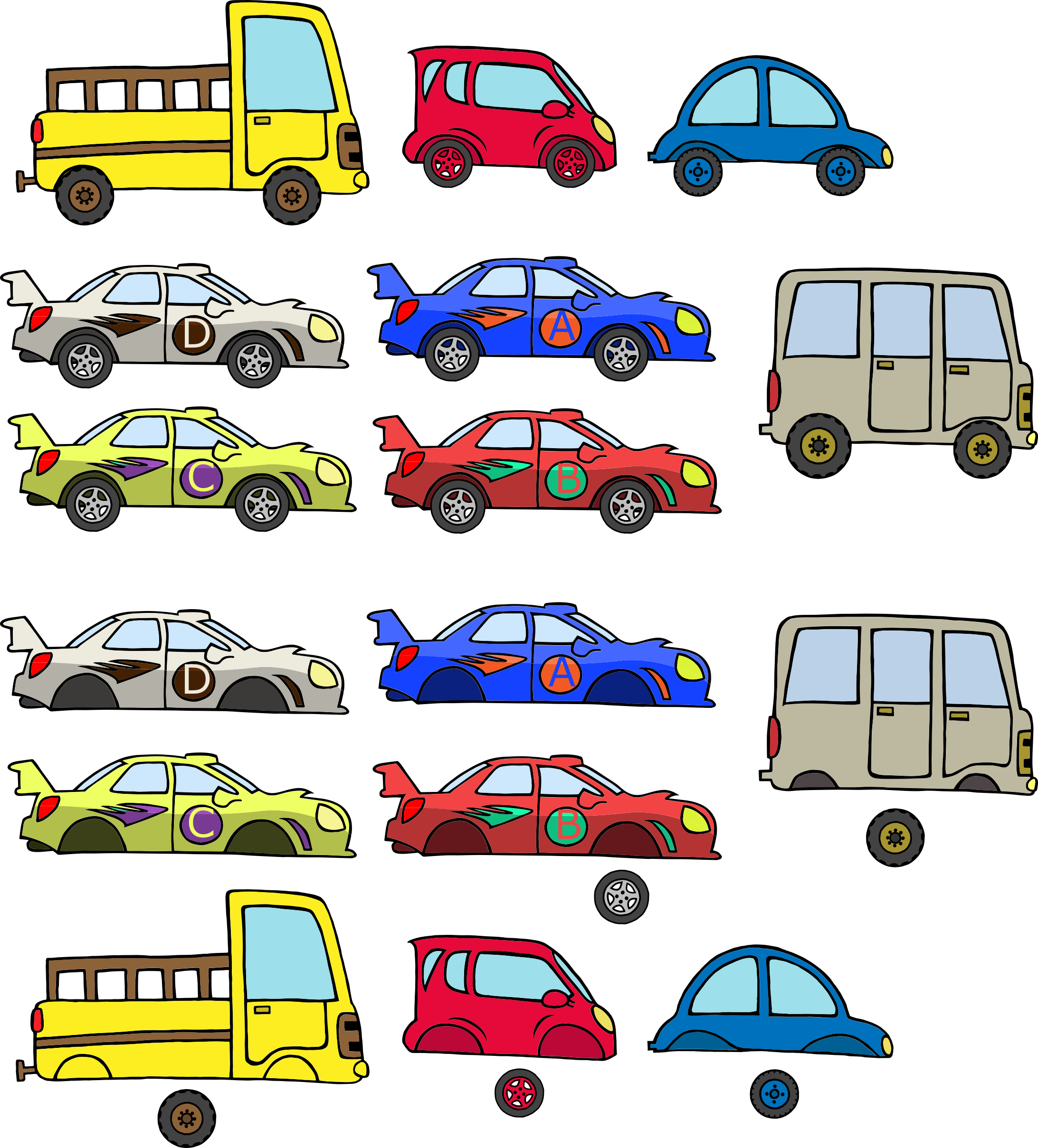 Racing-cars Clipart (2185x2418), Png Download