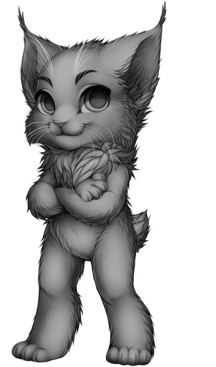 Furvilla Lynx Base Clipart (813x1280), Png Download