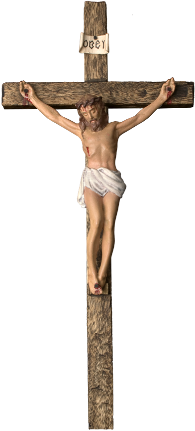 The Finished Crucifix - Jesus Korsfästelse Clipart (392x864), Png Download