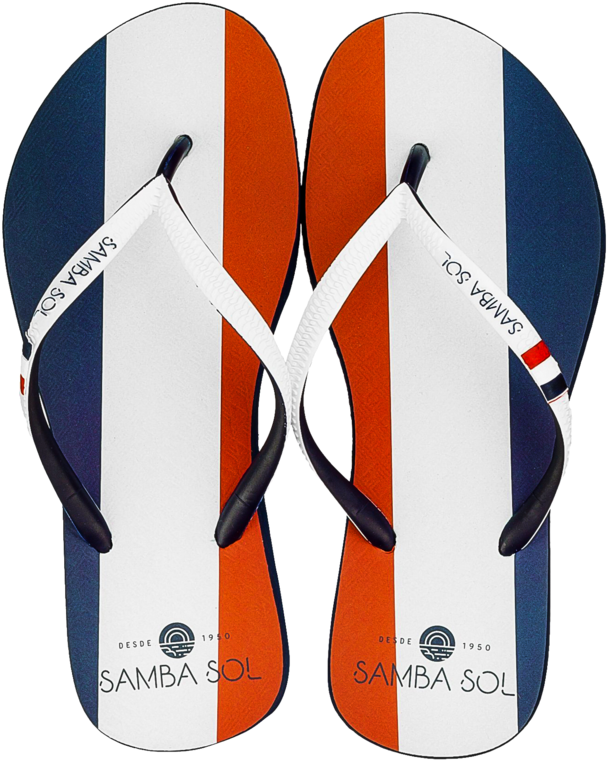 Women's France Flag Flip Flops Clipart (607x760), Png Download