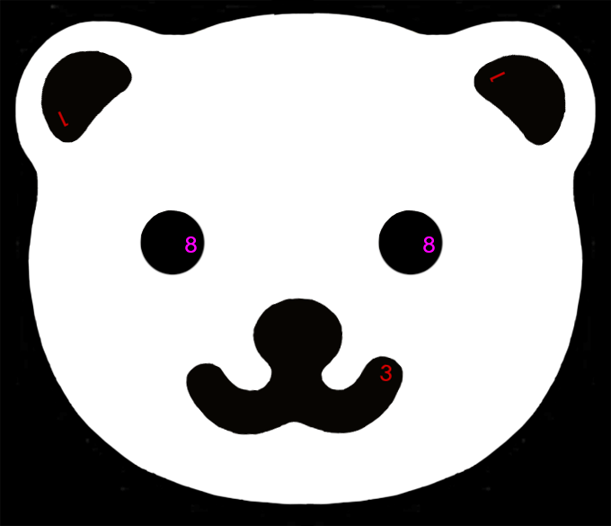 Cutezcute Bear Face Clipart (680x585), Png Download