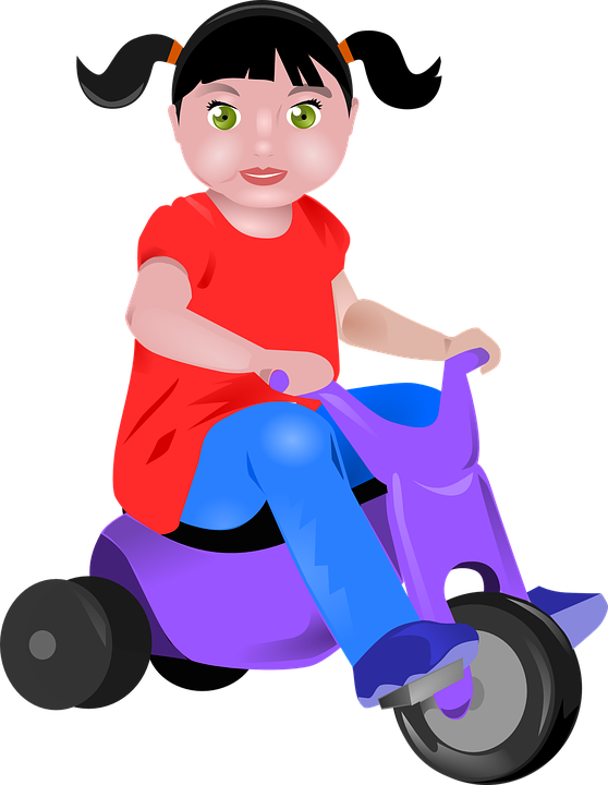 Toddler, Tricycle, Trike, Juvenile Bicycle, Baby, Bike Clipart (558x720), Png Download