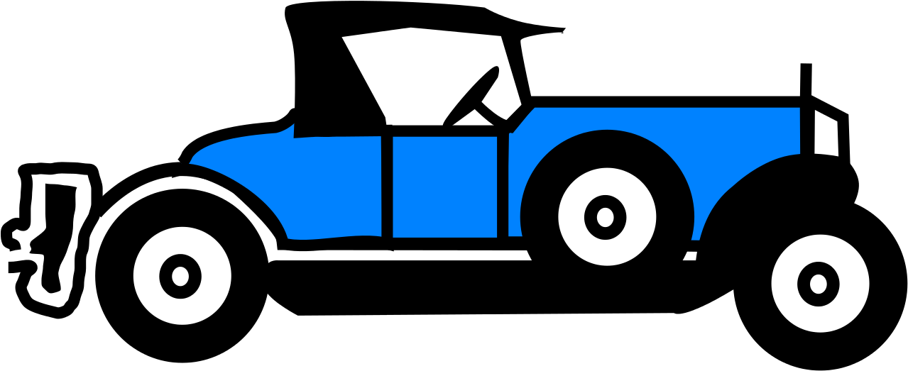 Blue Old Car Clipart (1280x530), Png Download