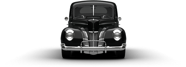 Ford De Luxe Coupe'40 By Old Car Fan Clipart (1004x373), Png Download