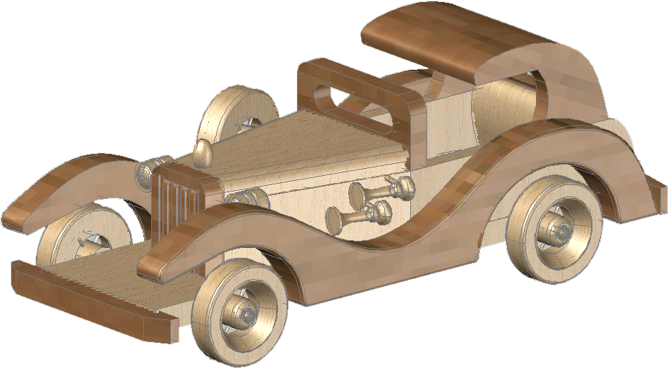 Antique Car Clipart (1000x533), Png Download