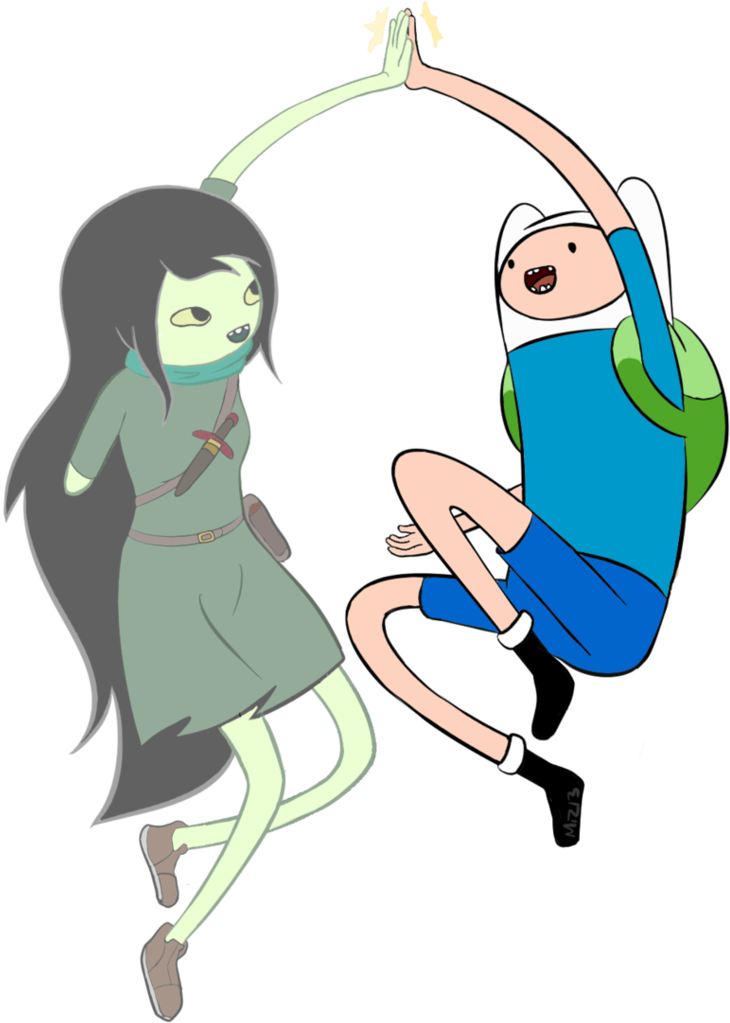 High Fives For Past Selves By Madamemiz Clipart (730x1023), Png Download