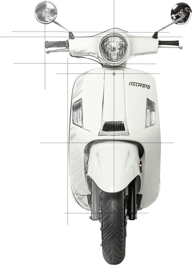 An All - Scooter Front View Png Clipart (924x924), Png Download