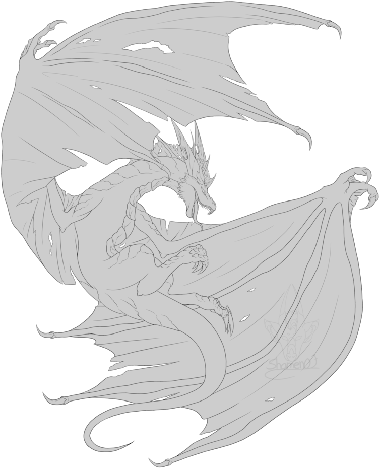 Scratch Drawing Dragon - Dragon Clipart (808x989), Png Download