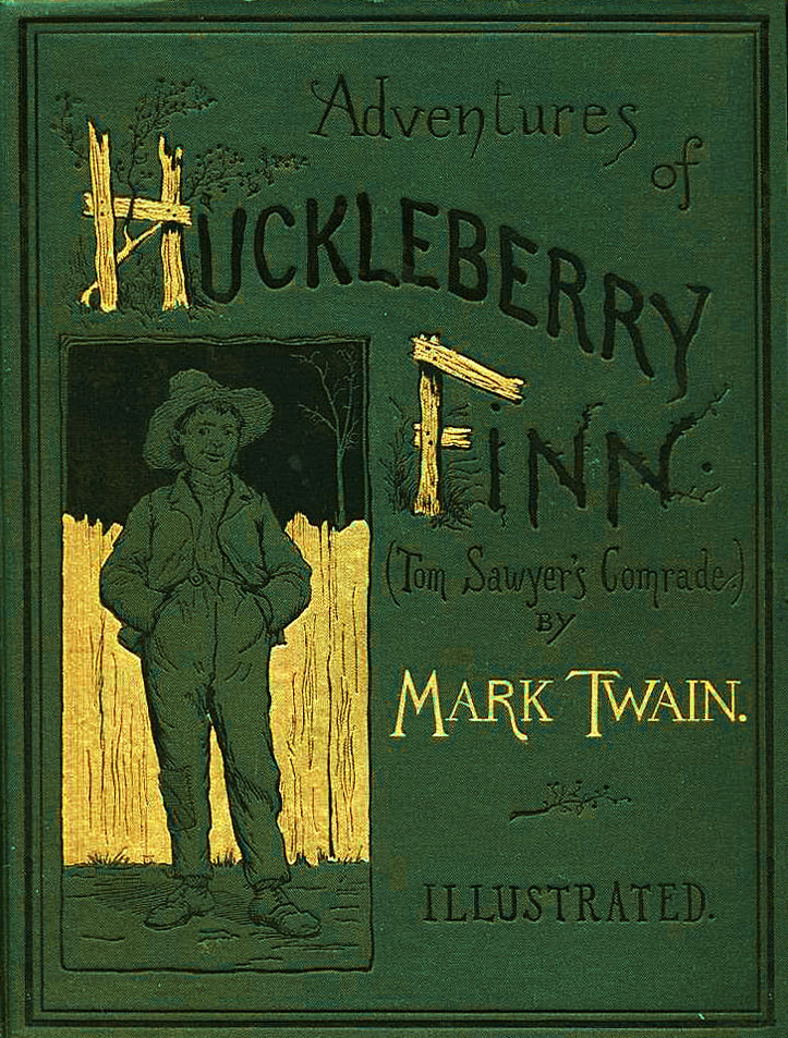 Adventures Of Huckleberry Finn 1885-cover Clipart (723x953), Png Download