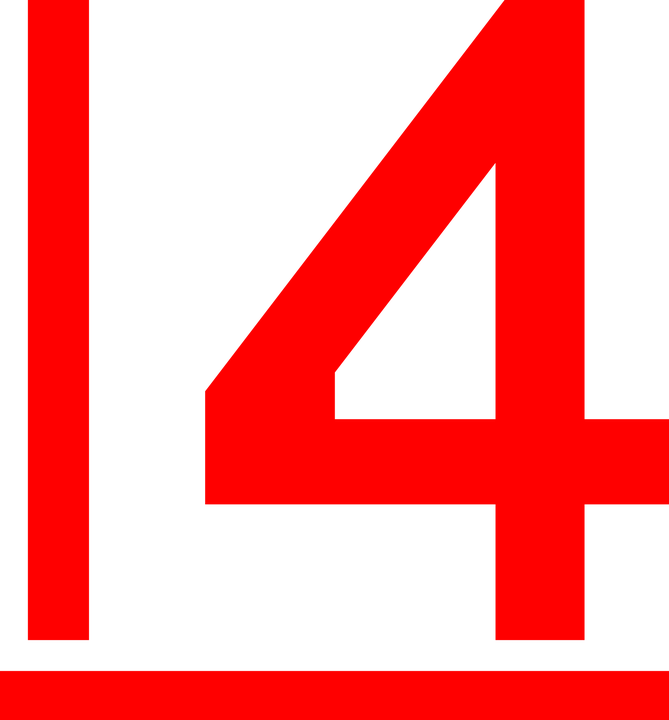 Fourteen Number Cartoon Clipart (552x594), Png Download