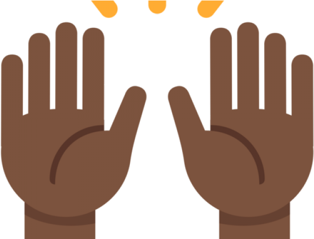 Hand Emoji Clipart Raised Hand - Emoji Mãos Pra Cima Png Transparent Png (640x480), Png Download