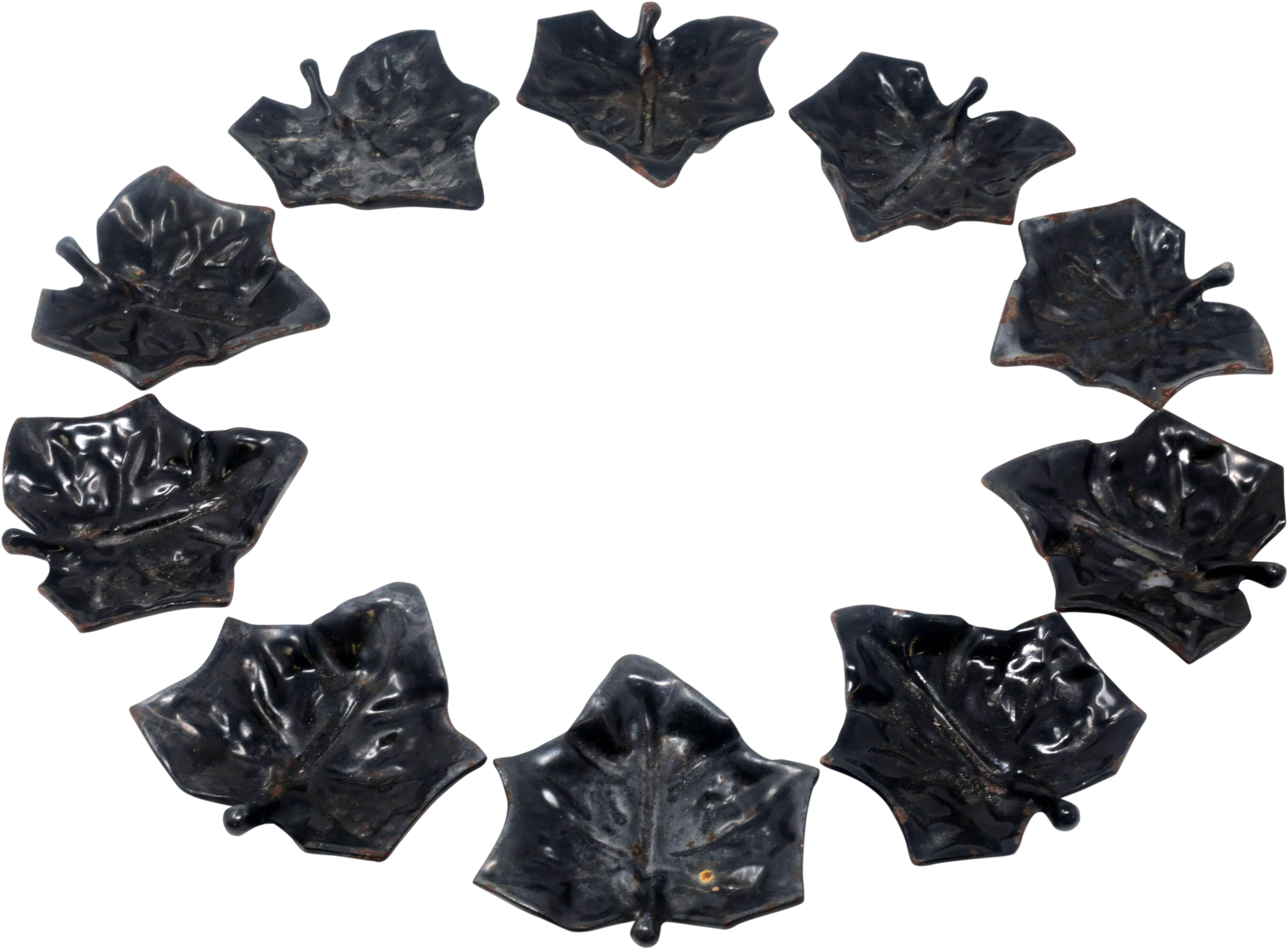 Vintage Cast Iron Maple Leaf Ashtrays Clipart (5018x3698), Png Download