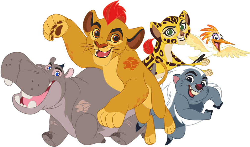 Lion Guard Protectors Of The Pridelands Characters Clipart (1024x765), Png Download