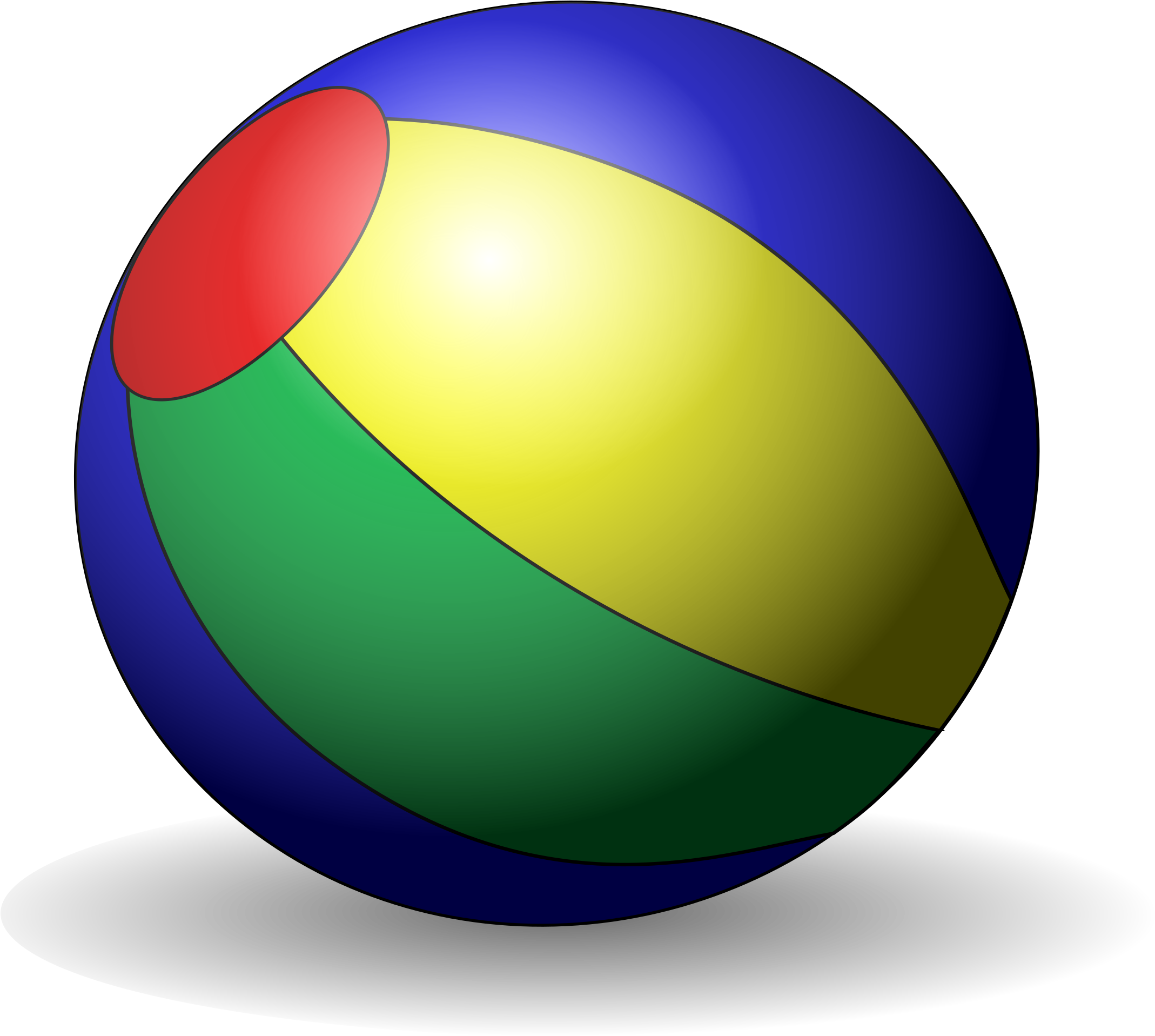 Beach Ball Onlinelabels Clip Art Beachball - Png Download (1000x948), Png Download