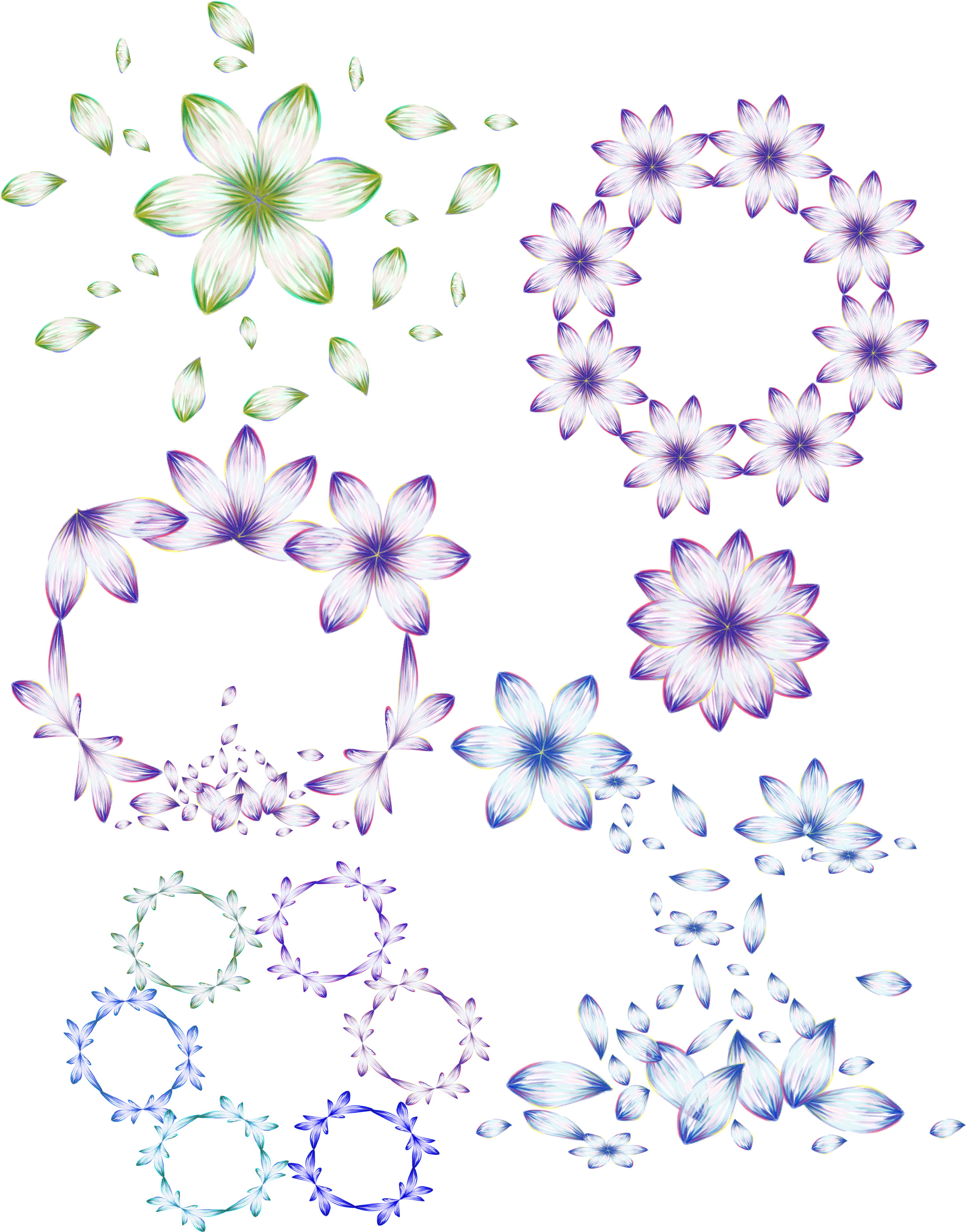 Petals Plants Fresh Healing Png And Psd Clipart (3072x4107), Png Download