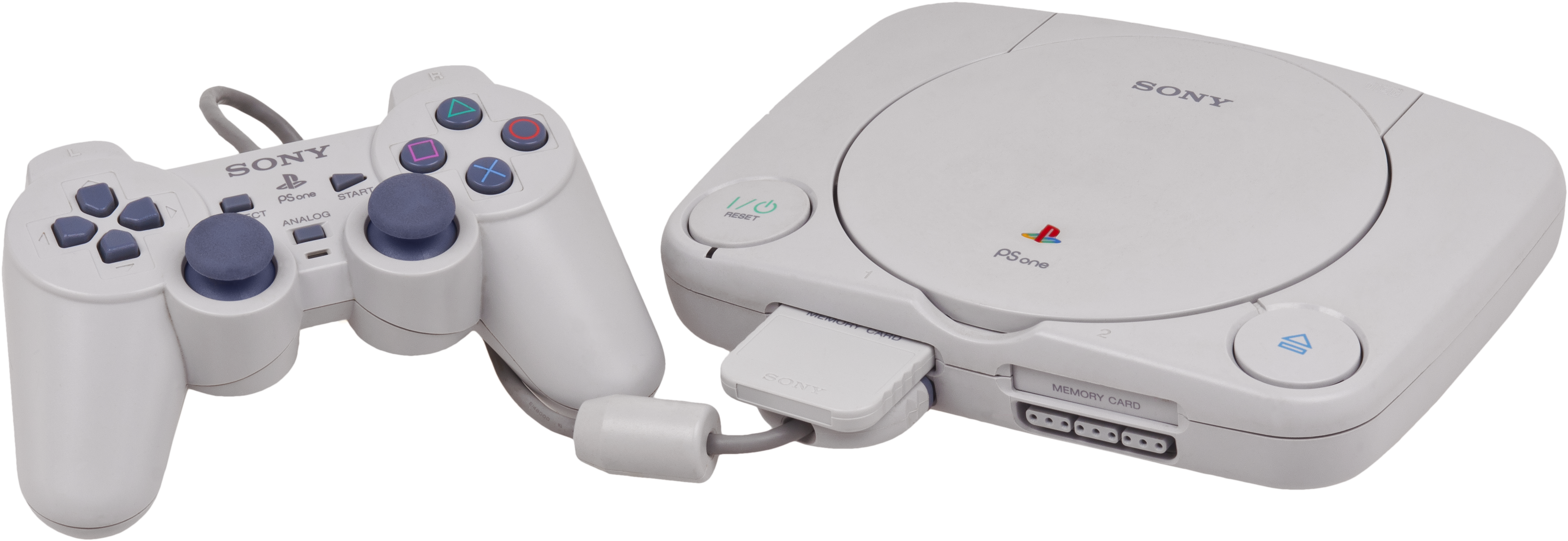 Psone Console Set Nolcd - Play Station 1 Clipart (4060x1500), Png Download