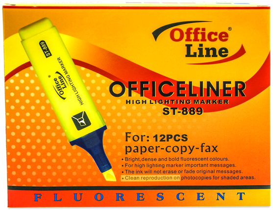 Highlighting Marker Office Line - Paper Clipart (968x648), Png Download
