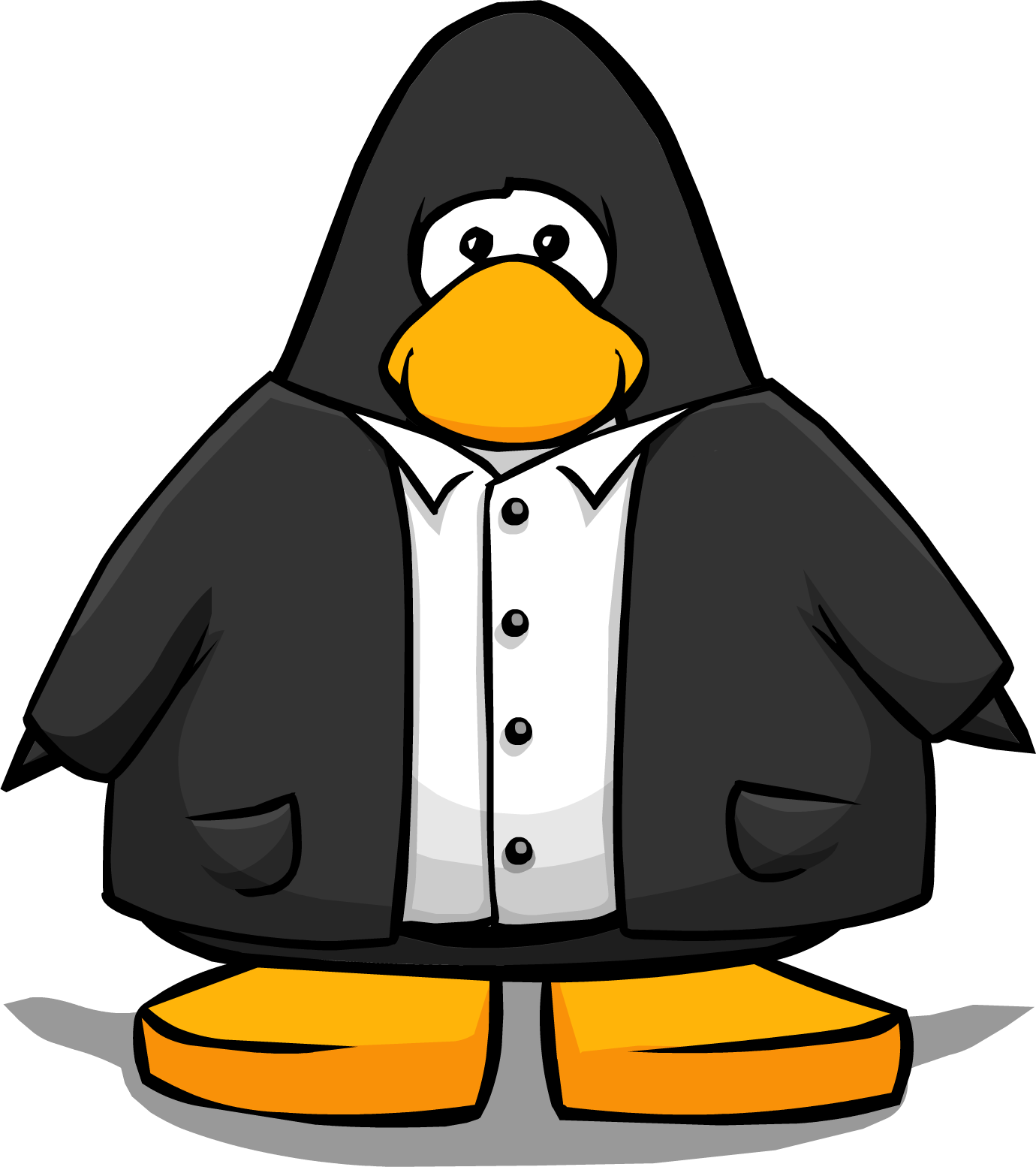 Black Suit Png - Penguin From Club Penguin Clipart (1380x1554), Png Download
