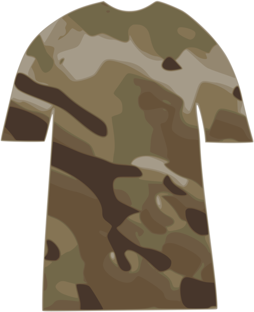 T-shirt Military Camouflage Clothing - Camo Clipart - Png Download (638x750), Png Download