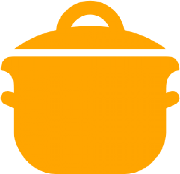 Cooking Pan Png Free Download - Silhouette Cooking Pot Png Clipart (600x600), Png Download