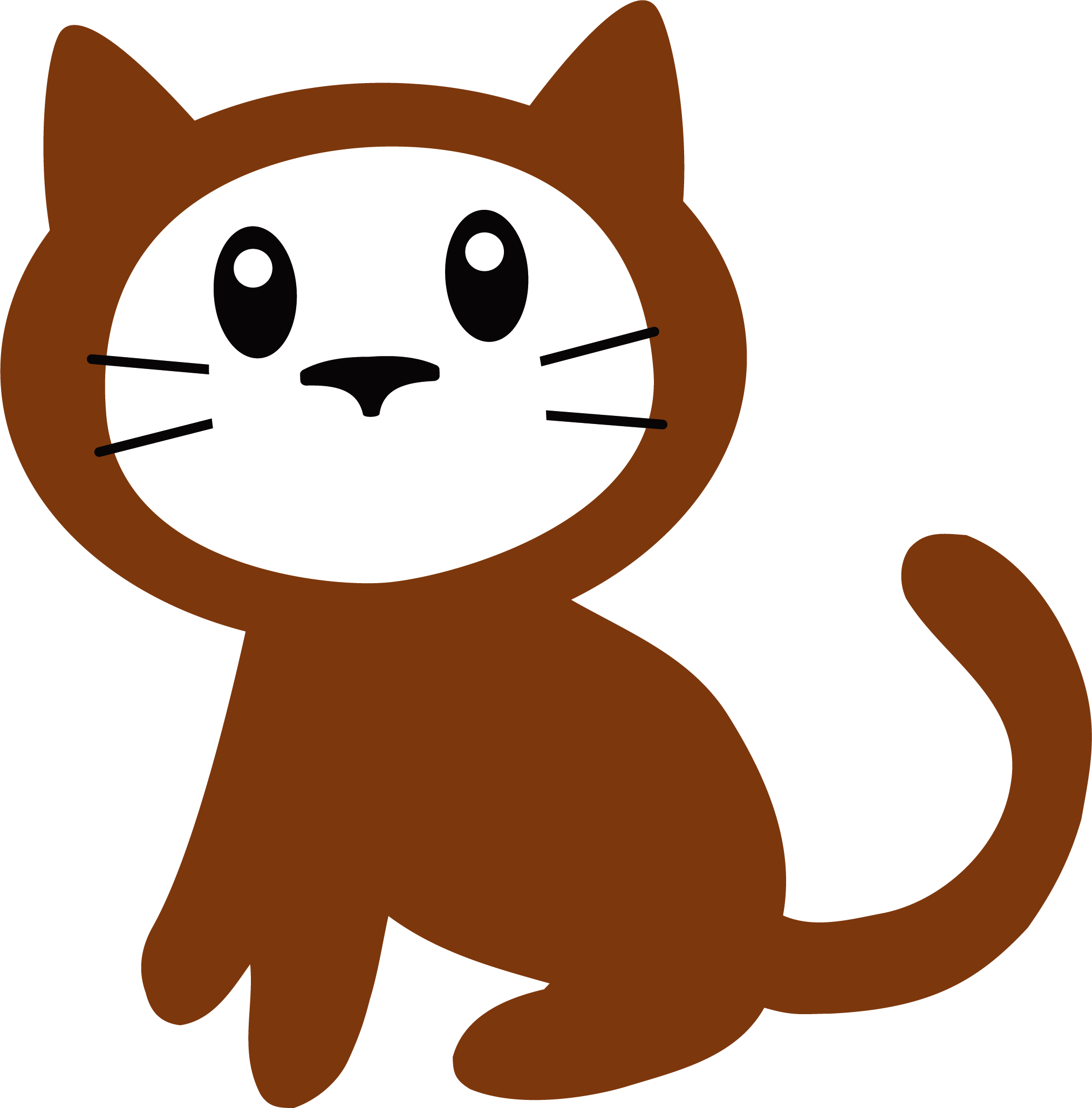 Whiskers Cat Dog Clip Art - Gato Dibujos Animados De Perros - Png Download (2024x2054), Png Download
