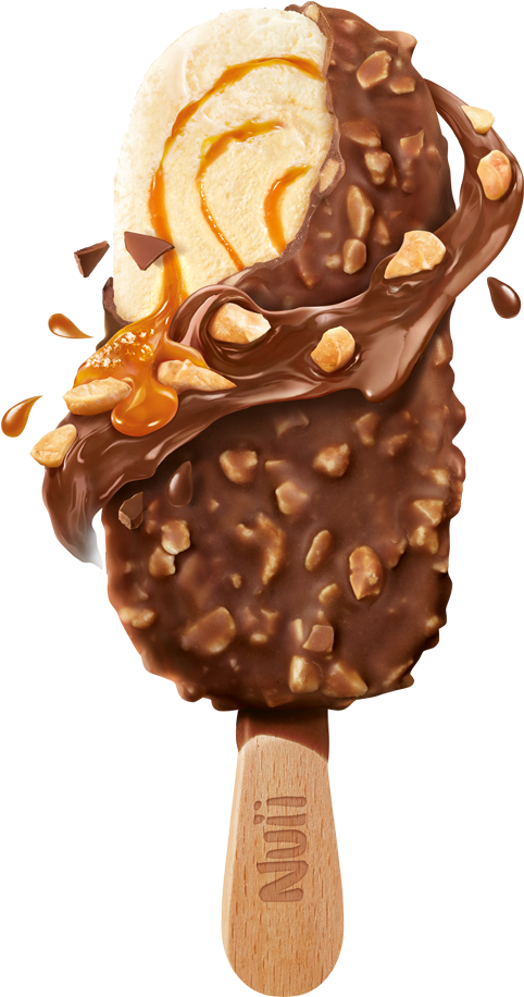 Nuii Ice Cream , Png Download - Nuii Salted Caramel Clipart (482x916), Png Download