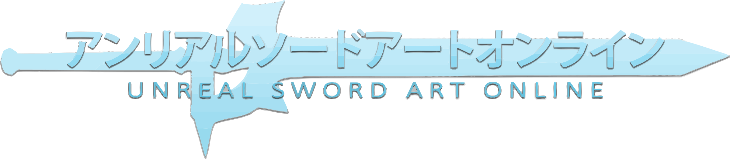 Sword Art Online Logo Png Transparent - Sword Art Online Clipart (2400x525), Png Download