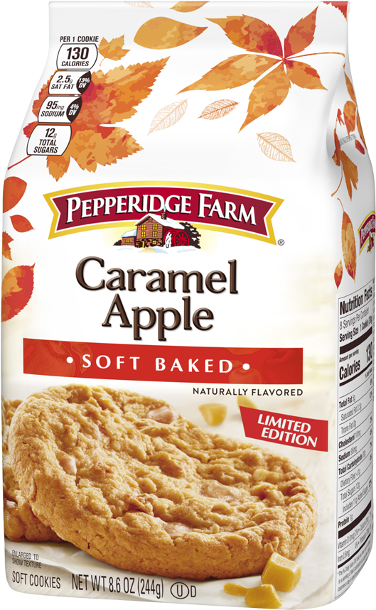 Caramel Png - Pepperidge Farm Apple Cookies Clipart (1000x1000), Png Download