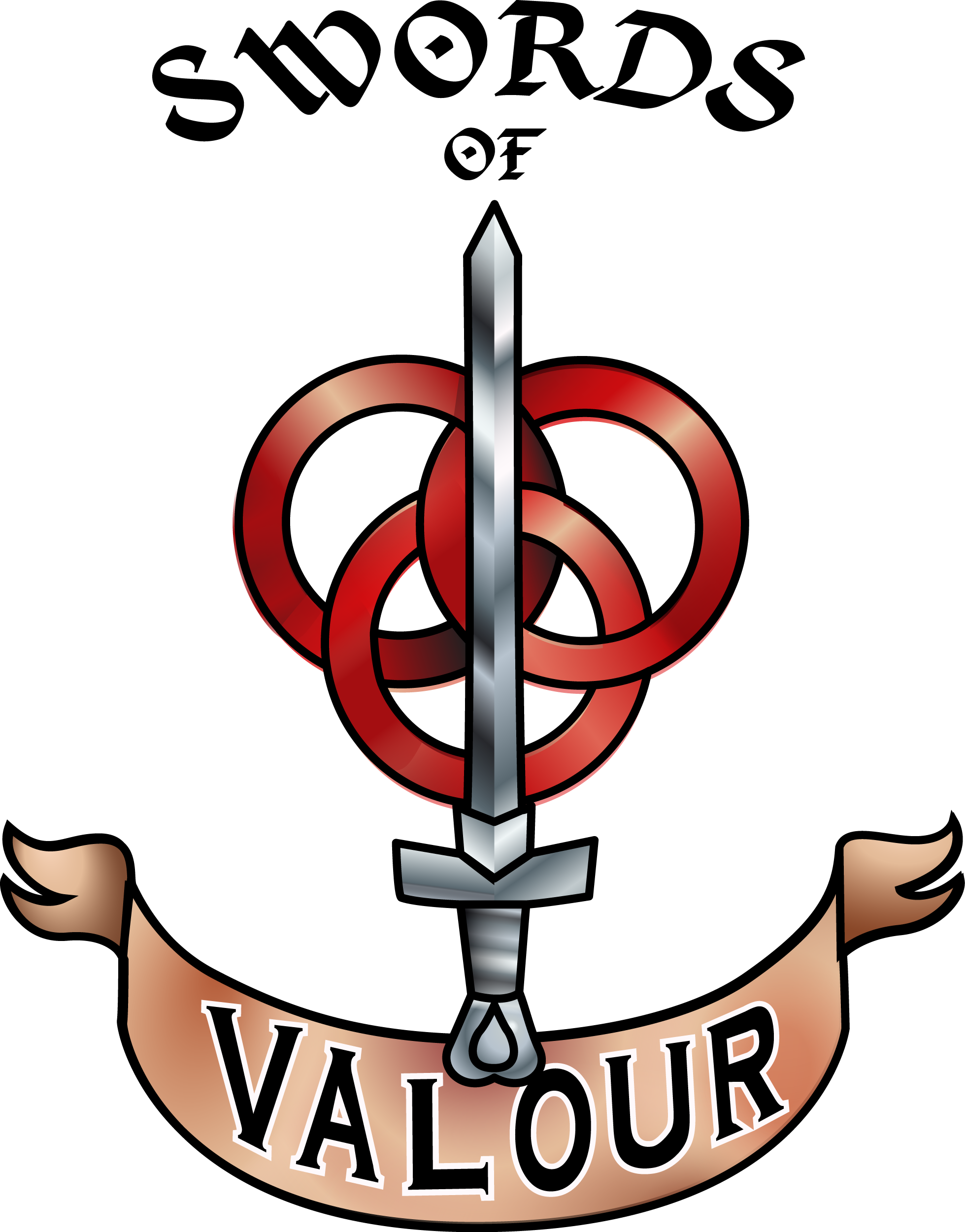 Our Approach To A Sword Fighting Show - Emblem Clipart (1959x2502), Png Download