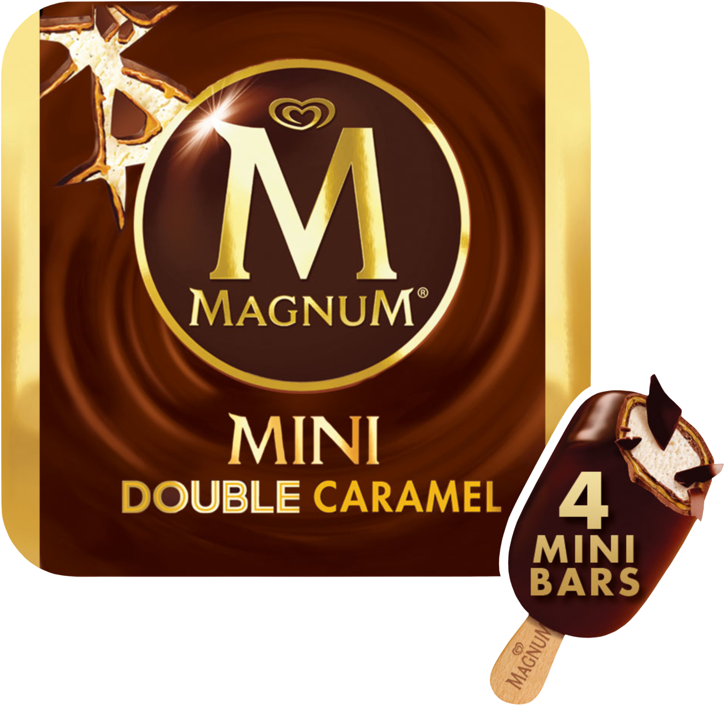 Magnum Mini Dark Chocolate Clipart (1500x1500), Png Download