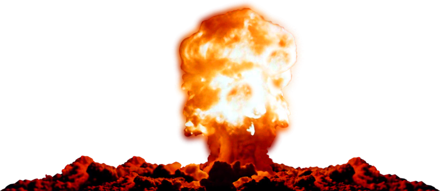 Free Explosion Transparent Clipart Pictures - Nuclear Explosion Transparent Background - Png Download (900x392), Png Download