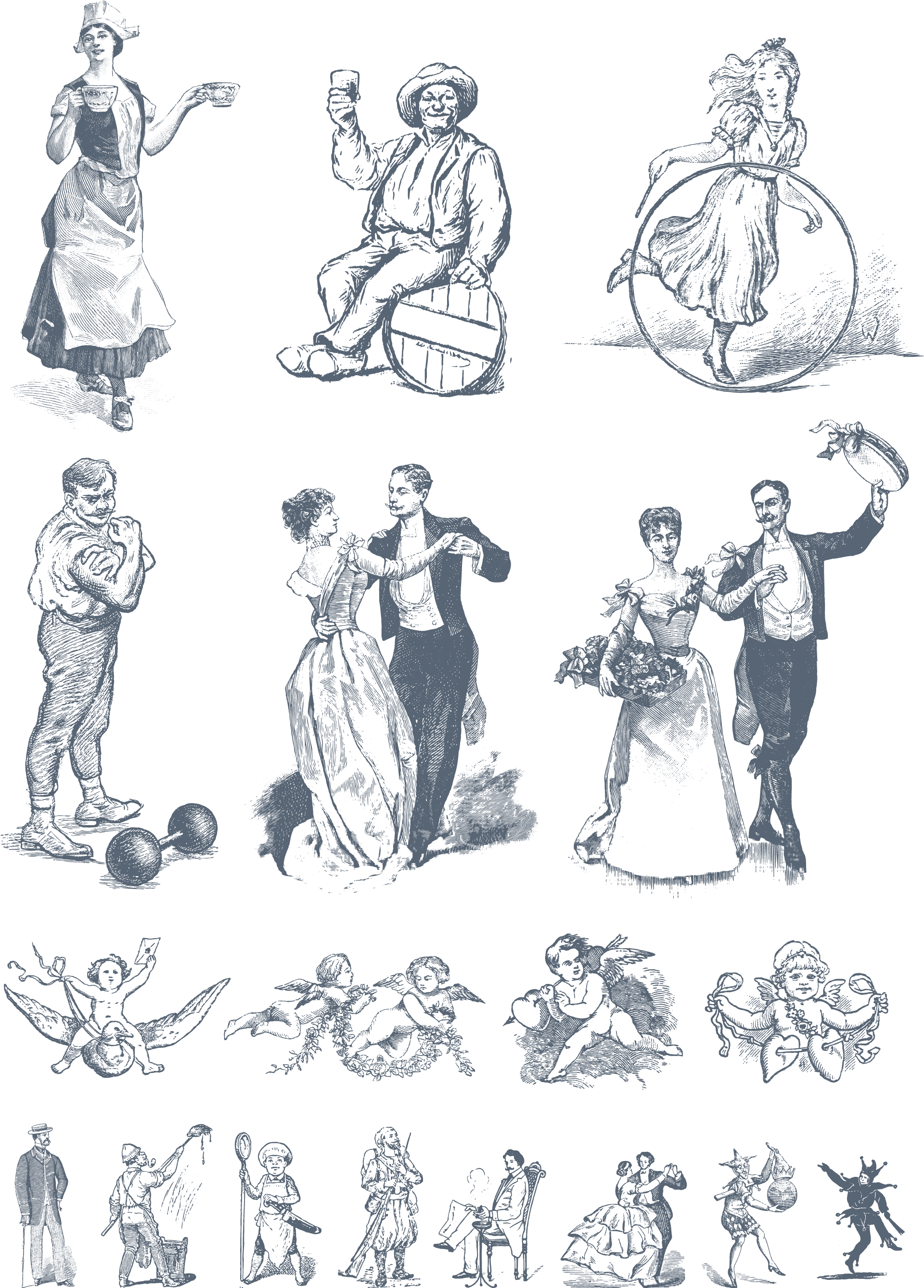 Preview All The Vector Illustrations Provided, Auto-traced - Sketch Clipart (1920x2722), Png Download