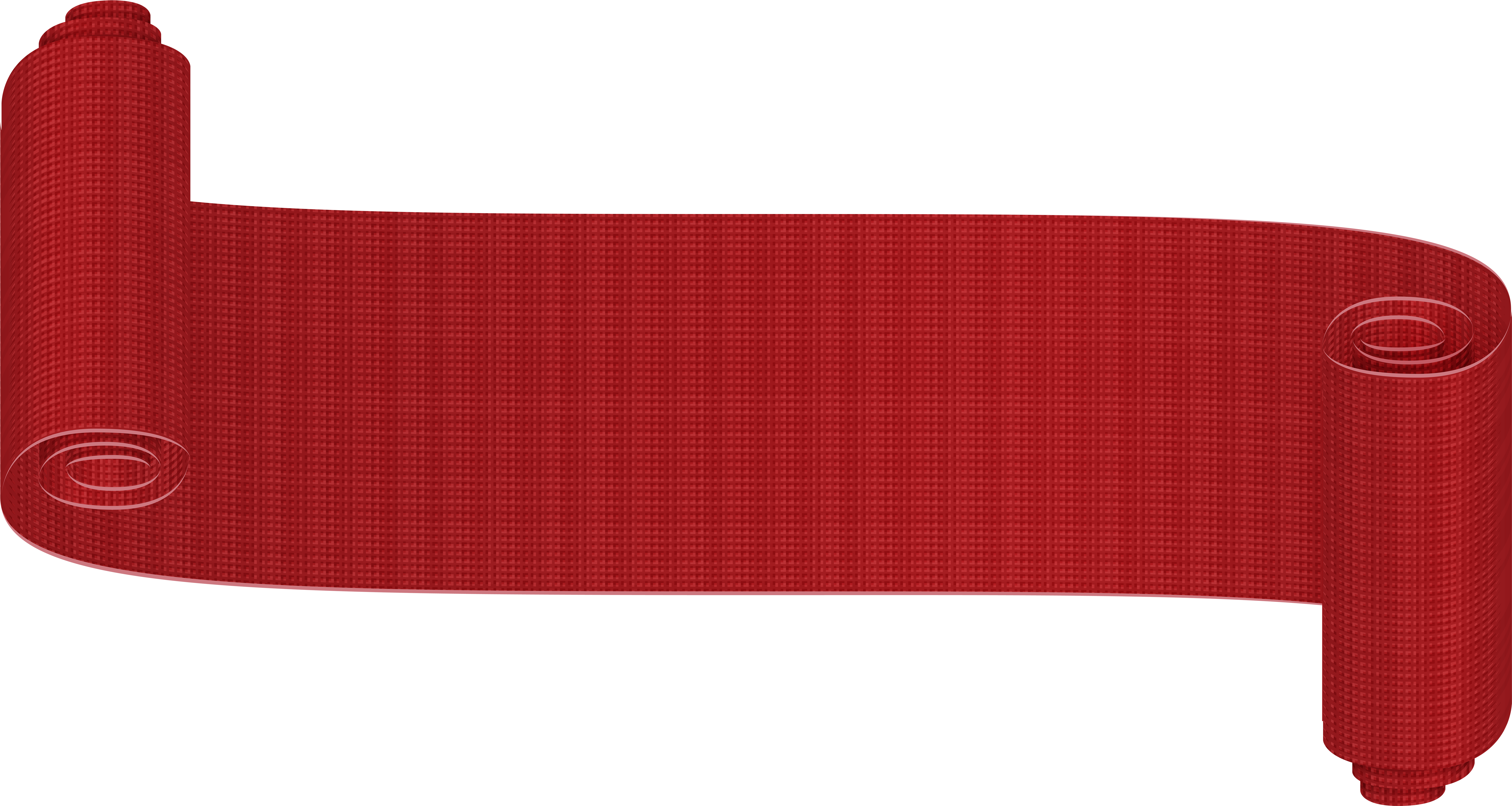 Red Banner Ribbon Deco Png Clip Art Image - Longboard Transparent Png (8000x4407), Png Download