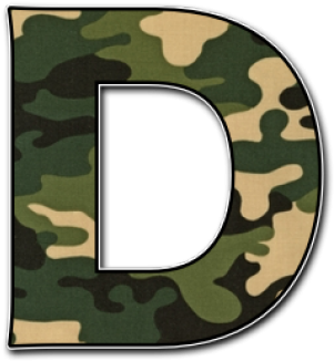 Camo Letters Png Clipart (640x480), Png Download