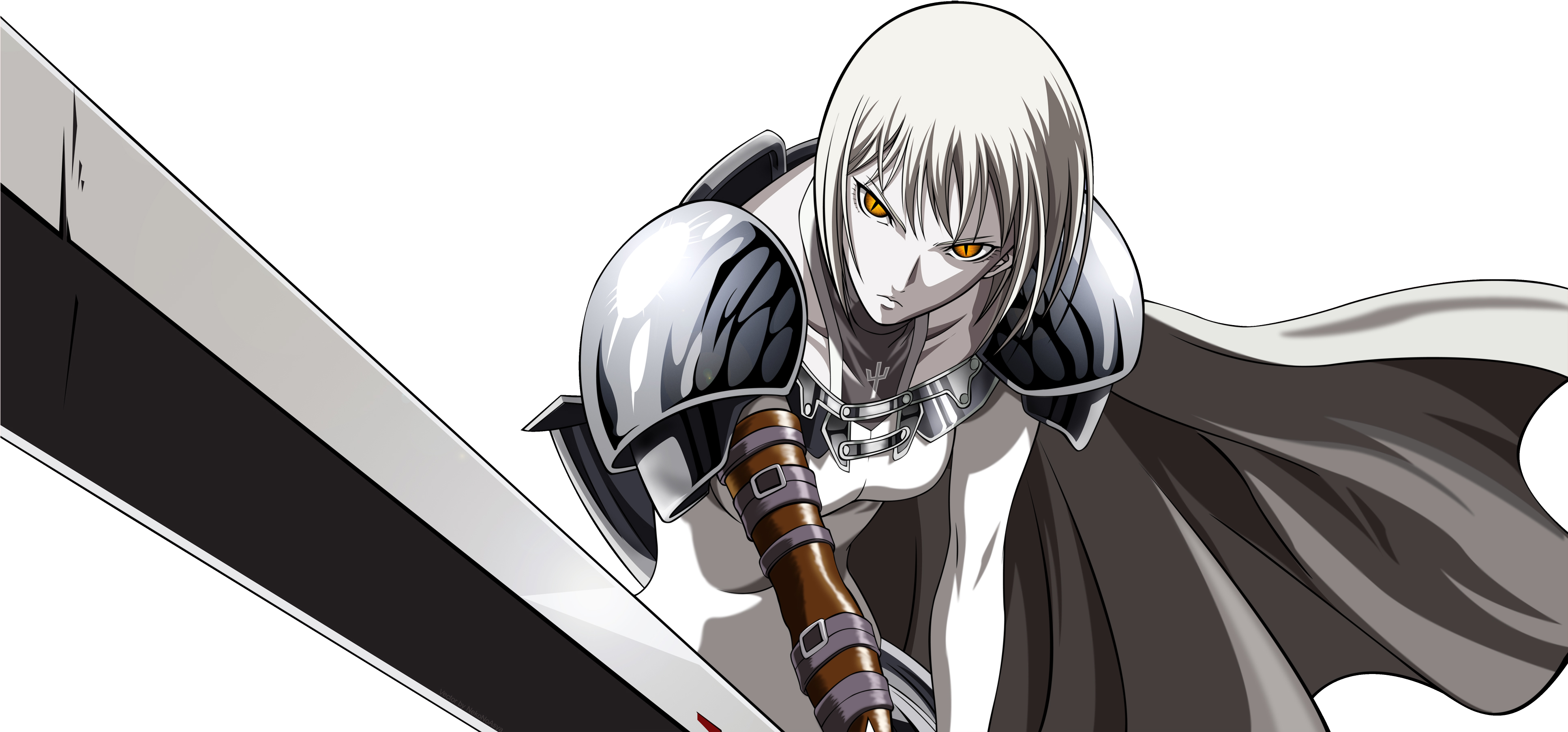 Download Png - Claymore Anime Transparent Clipart (3867x2032), Png Download