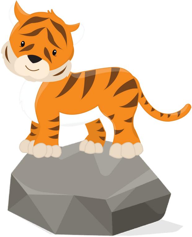 Leon Jirafa Elefante Tigre Clipart (800x800), Png Download