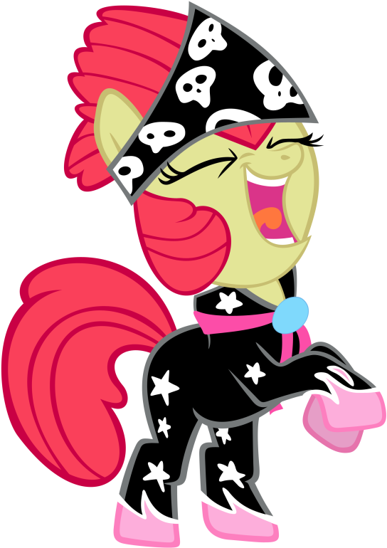 Talent Show Clipart - Mlp Apple Bloom Rock - Png Download (544x770), Png Download