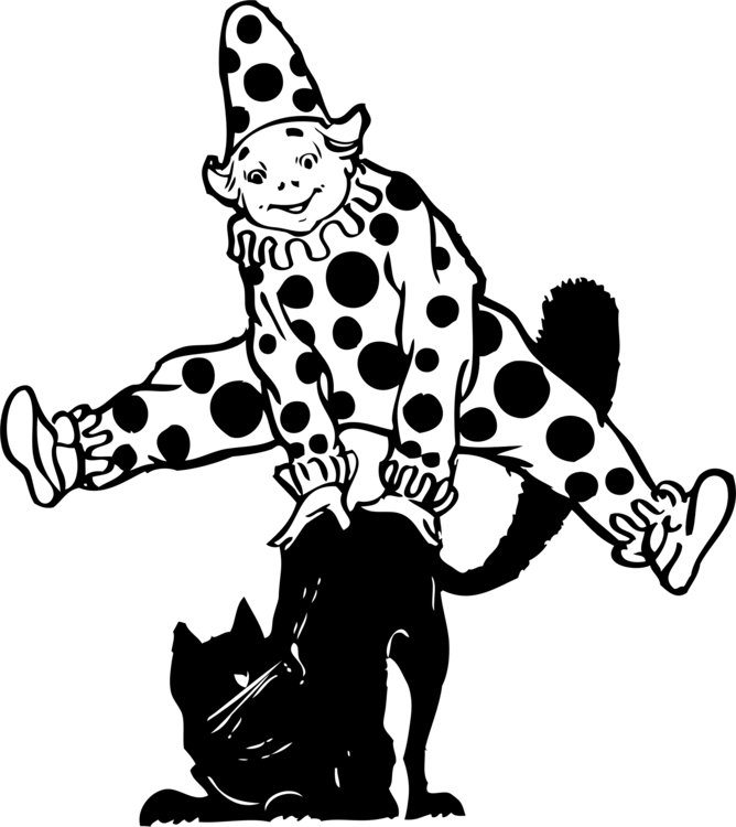 Evil Clown Circus Drawing Humour - Gambar Sketsa Joker Badut Clipart (668x750), Png Download